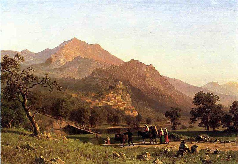 Albert Bierstadt Rocca de Secca oil painting image
